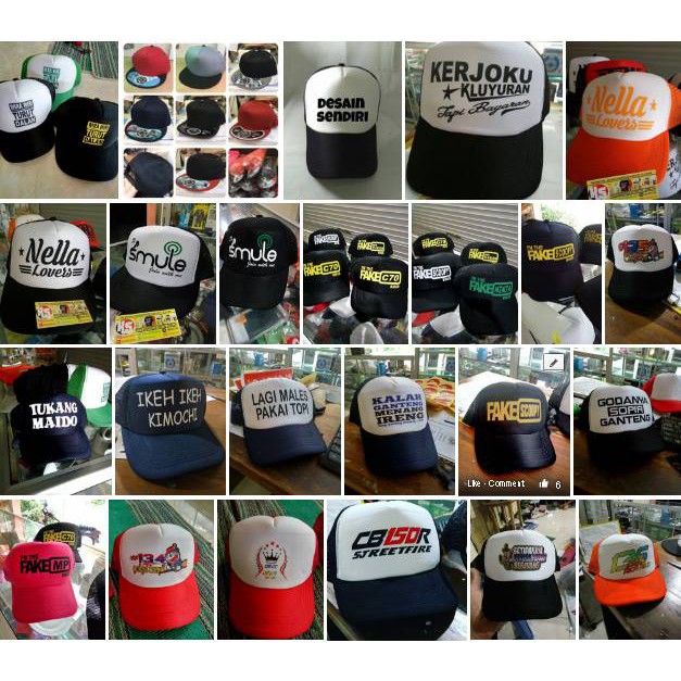 topi sablon topi distro topi sablon kata kata topi custom satuan topi sablon satuan grosir topi