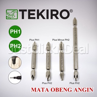 Tekiro Mata Obeng Angin Plus  Minus PH1 PH2 Double Ended Bits