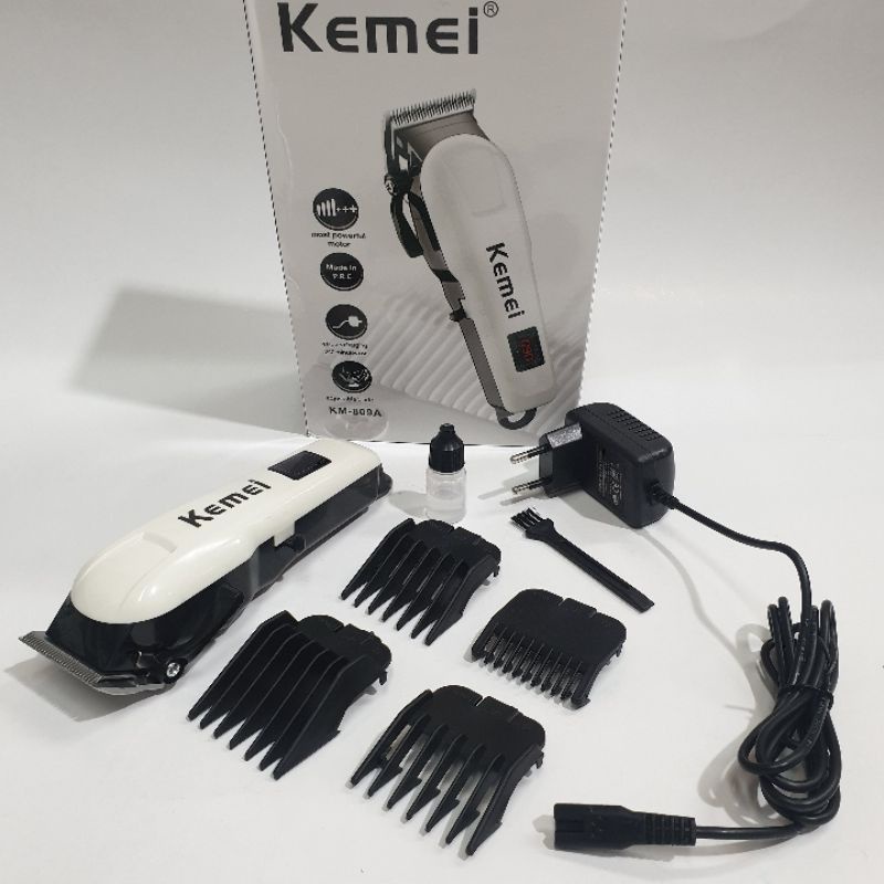 Alat Mesin Pangkas Cukur Rambut Kemei km 809a Alat Potong Rambut Pria untuk Salon Barber shop