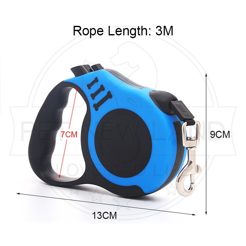 Tali Tuntun Kucing Retractable 3m Tali Harness Kucing Anjing  Aksesoris Hewan Peliharaan