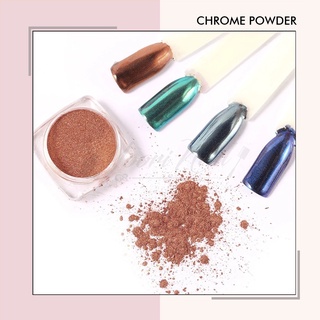 Chrome powder mirror powder nail art holographic nails powder bubuk mirror effect chrome efect