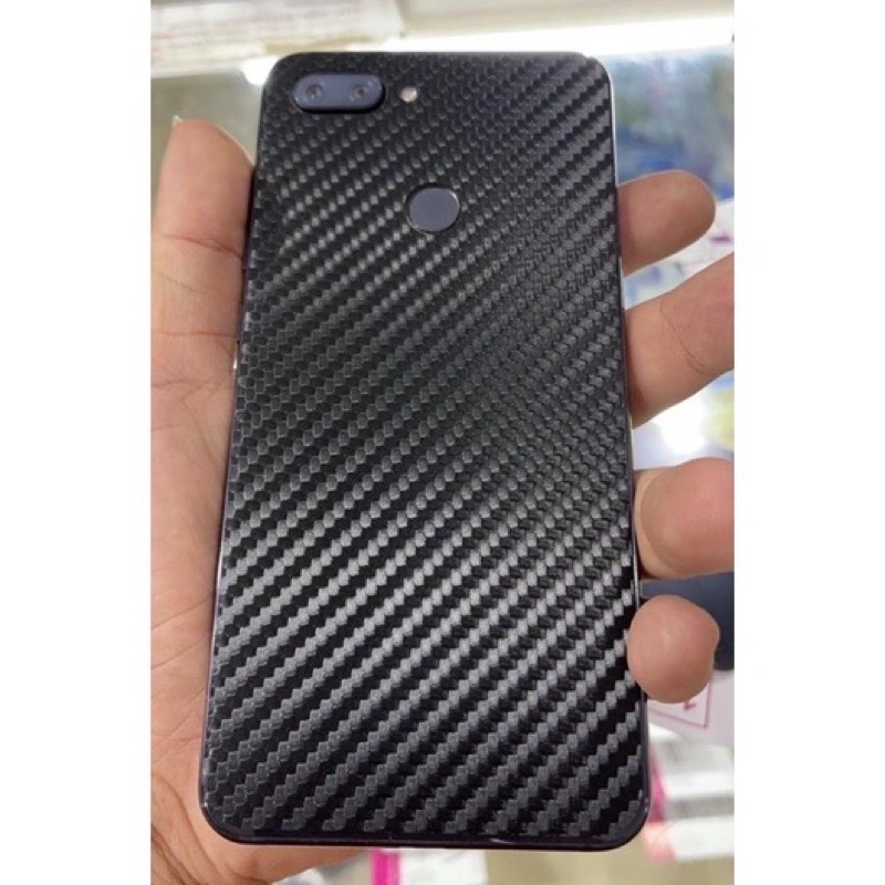 STIKER CARBON / GARSKIN CARBON / SKIN BACKSCREEN PROTECTOR ANTI GORES OPPO A55, A76, RENO 6, RENO 7 4G, A95