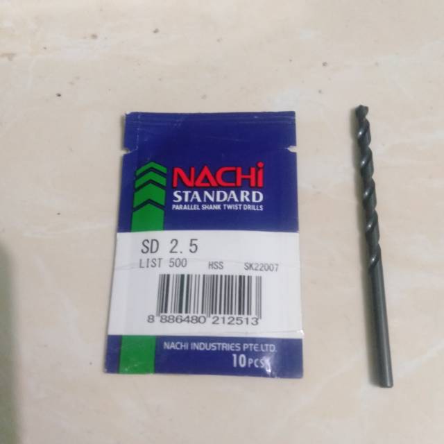 Mata bor besi nachi 2,5mm