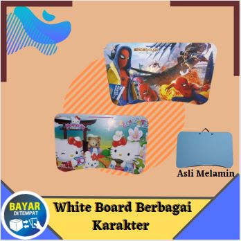 

White Board Anak Berbagai Karakter/White Board Asli Melamin