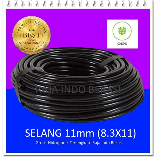 Grosir 50 M Selang Pe 11 Mm 8.3X11MM Untuk Irigasi Sprayer Ferigasi Tetes Air Hydroponic Hose 11MM