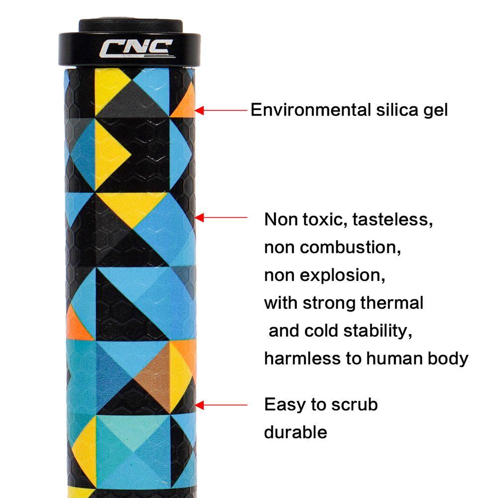 Lanfy Sepeda Handler Grip Kualitas Tinggi Non-slip Penyerap Goncangan Bagian Sepeda Stang Grip