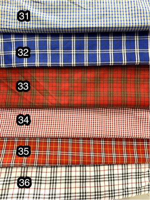 Kain Katun Motif Kotak Per 0.5meter