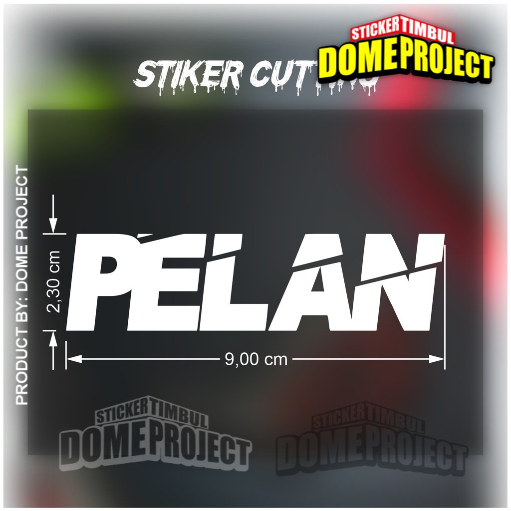 Stiker pelan Stiker Cutting Motor