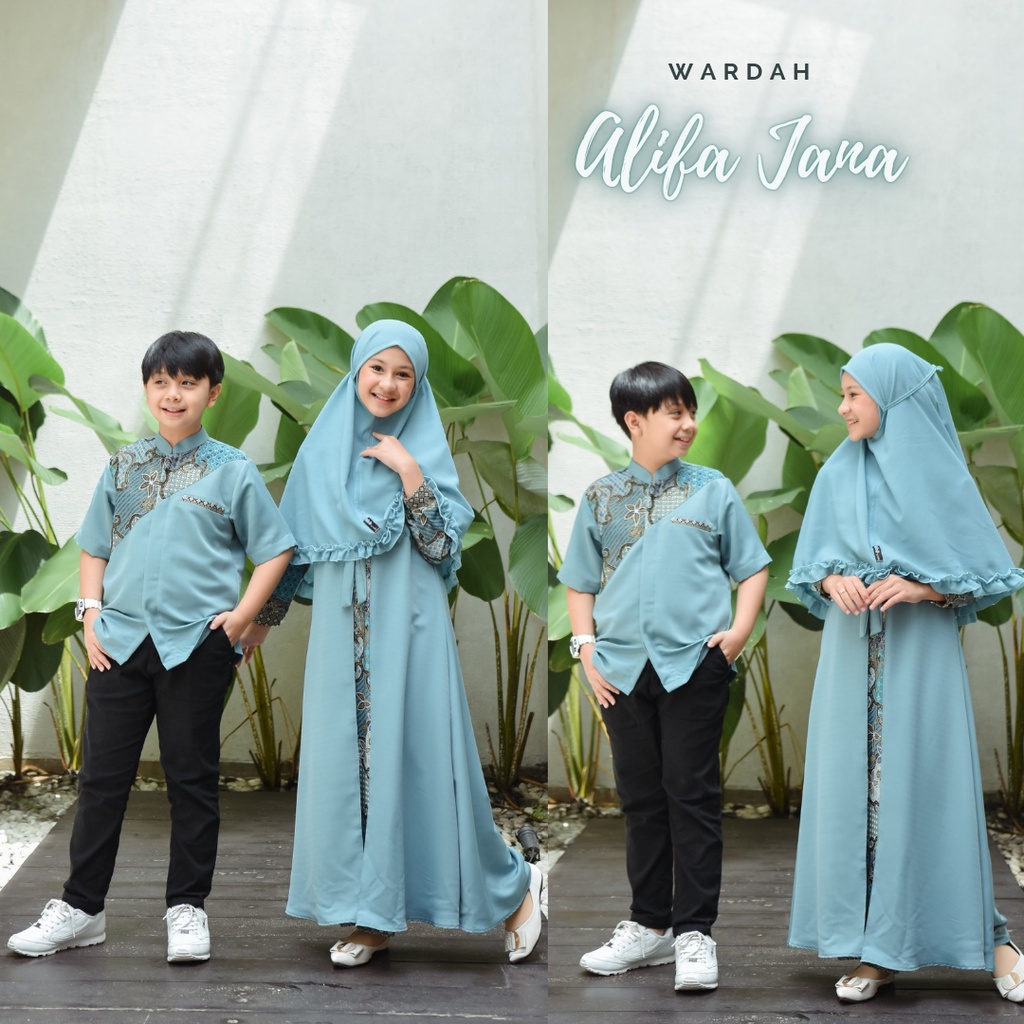 Baju Muslim Anak Alifa Jana Batik No Hijab