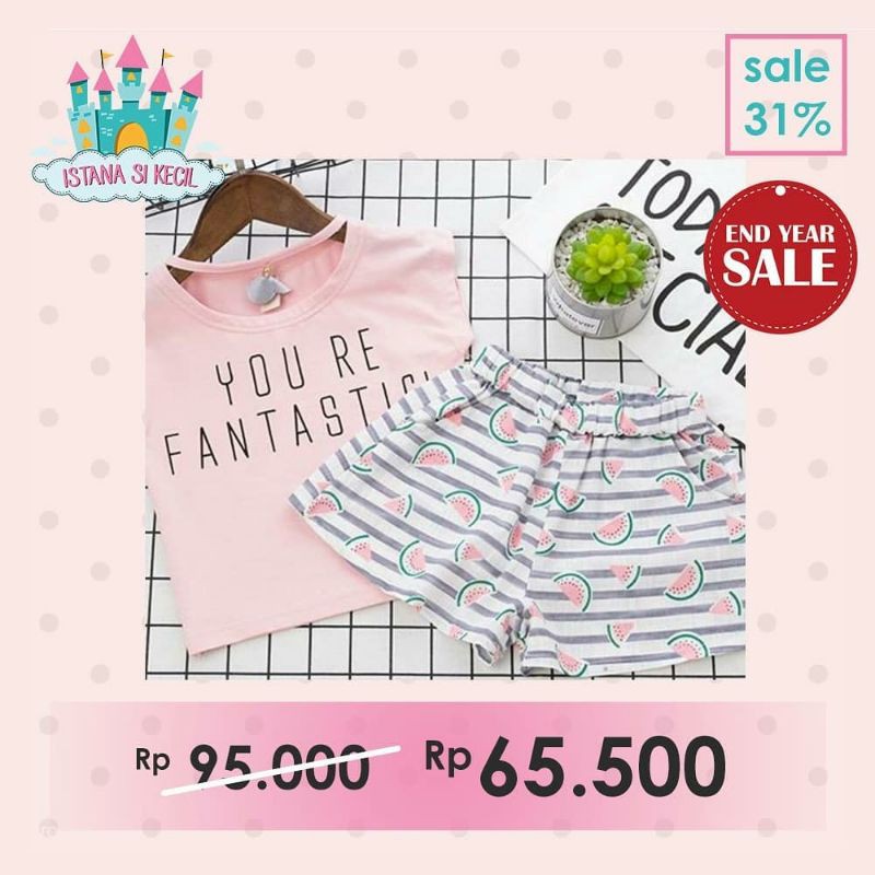 Girl Set Fantastic / Setelan Anak Perempuan Fantastic