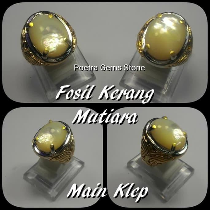 Promo Batu Cincin Fosil Kerang Mutiara - 6 Best Seller