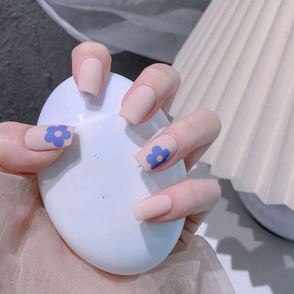 AUGUSTINA Agustina Flowers Stiker Kuku Pesona Relief Jepang 5D Rainbow Flowers Manicure Aksesoris