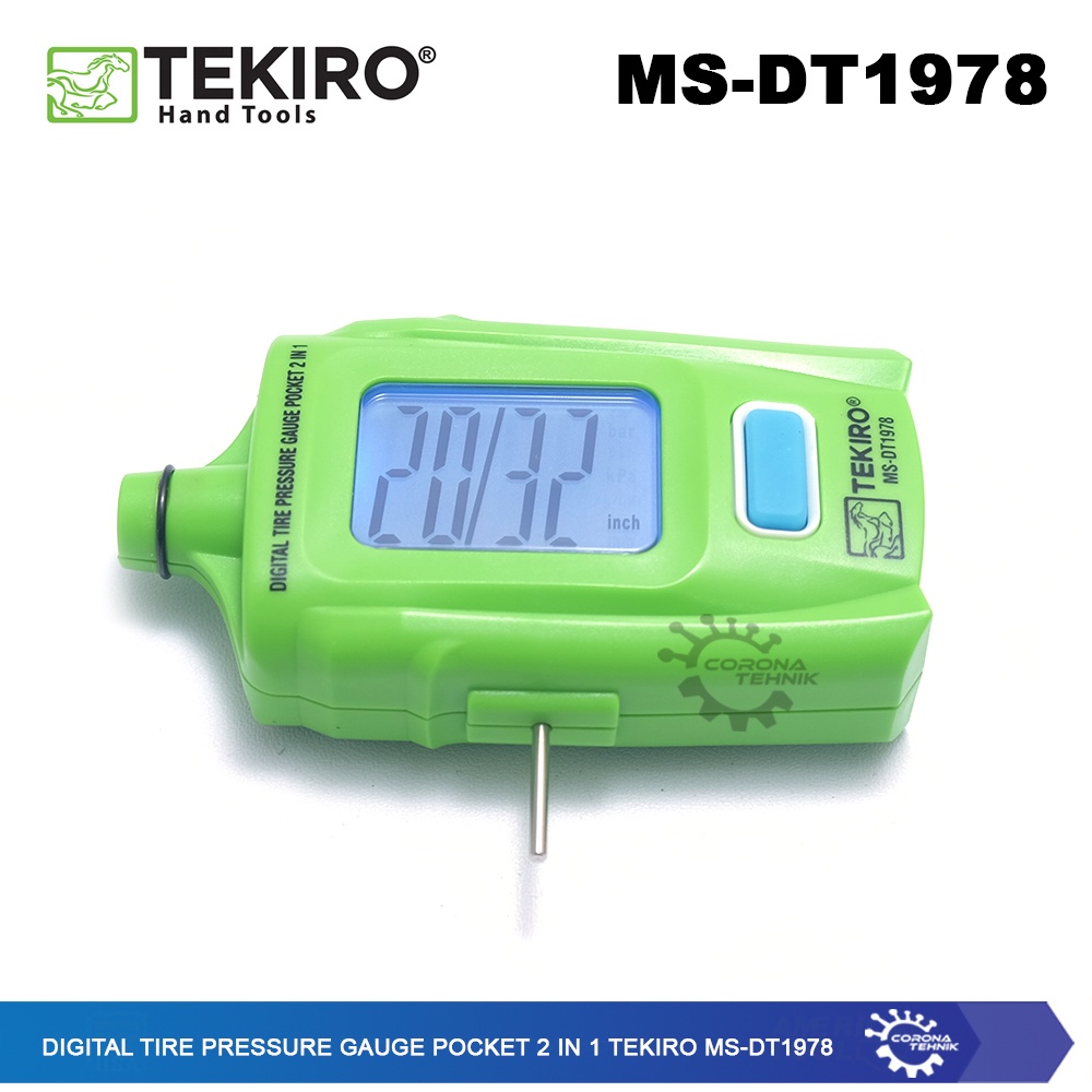 Tekiro MS-DT1978 - Alat Ukur Tekanan Ban - Tire Pressure Gauge 2 in 1