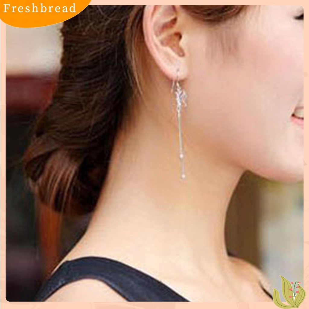 【Fresh】❀Women's Elegant Butterfly Dangle Long Chain Line Hook Earrings Jewelry Gift