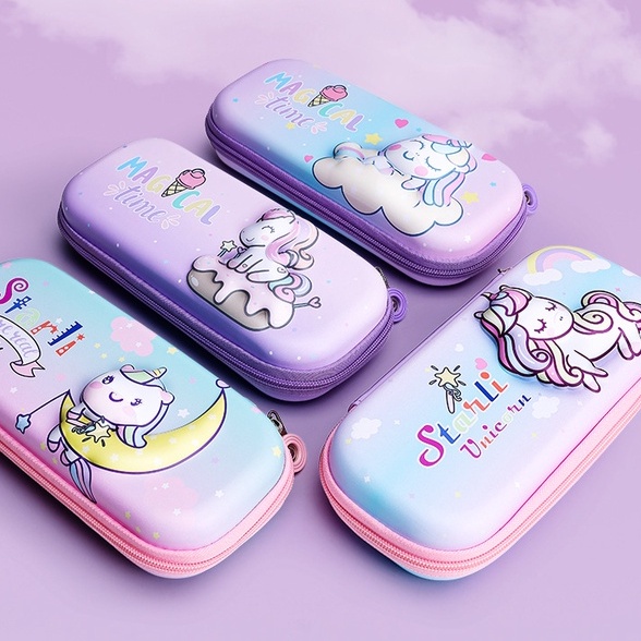 [MONA} TEMPAT PENSIL ANAK TIMBUL 6 DIMENSI KARAKTER  2D AESTHETIC  ASTRONOT UNICORN COWOK CEWEK BISA UNTUK SEKOLAH - M0188