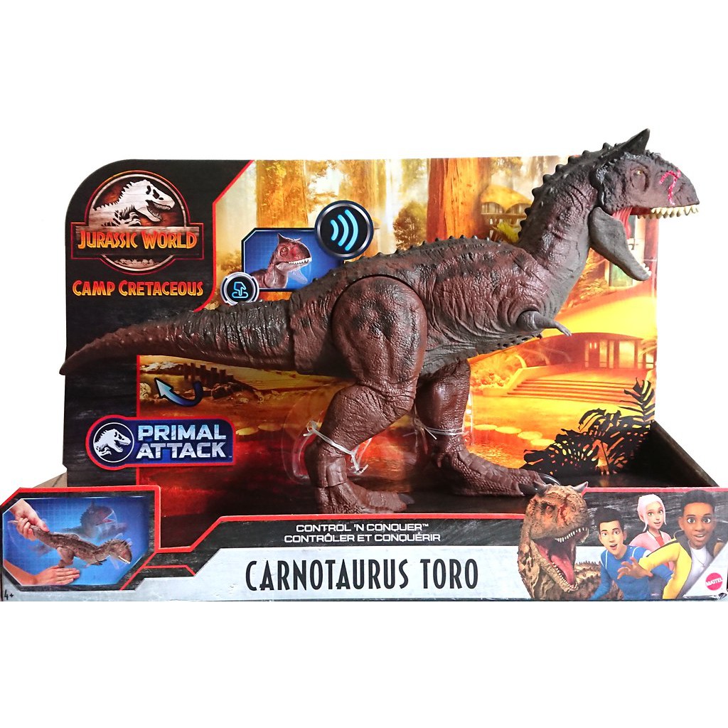 Jurassic World Camp Cretaceous Control 'N Conquer Carnotaurus Toro