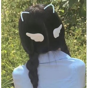 Hairpin wing japit rambut sayap jepitan wanita little devil angel paw kucing