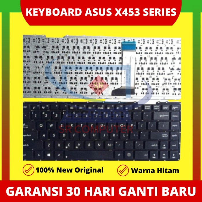 ORIGINAL Keyboard Laptop ASUS X453 X453S X453SA X453M X453MA Hitam