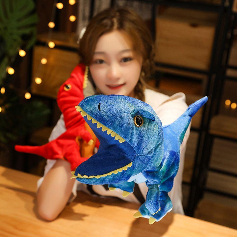 Quinton Dinosaurus Plush Tangan Wayang Lucu Pertunjukan Anak Hadiah Mainan Anak Kartun Hewan Mainan Edukasi Boneka Mainan