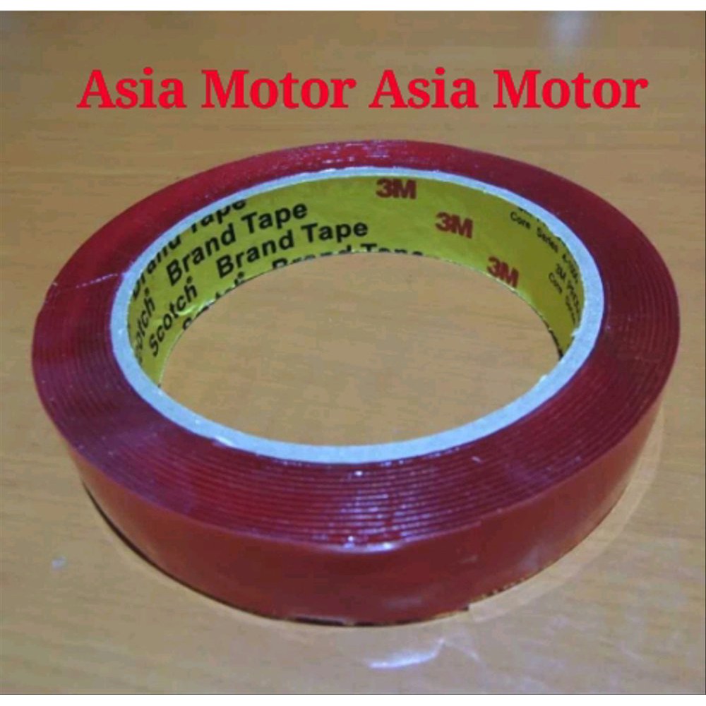Isolasi Double Tape 3M Merah Transparan Isolasi Double Tape klo858