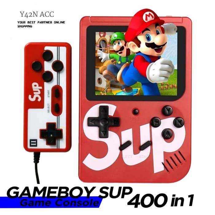 2 STICK GAME BOY RETRO 400 IN 1 SUP + STICK MINI GAMEBOY PORTABLE