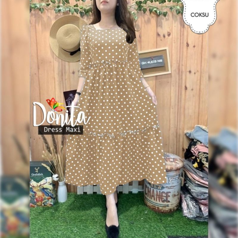 DRESS DONITA POLKA, MONALISA, DRESS MAXY