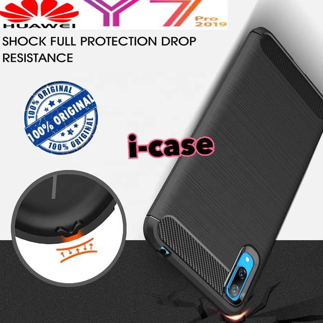 Huawei Y7 Pro 2019 Case Rugged Armor - casing cover huawei y7 pro 2019