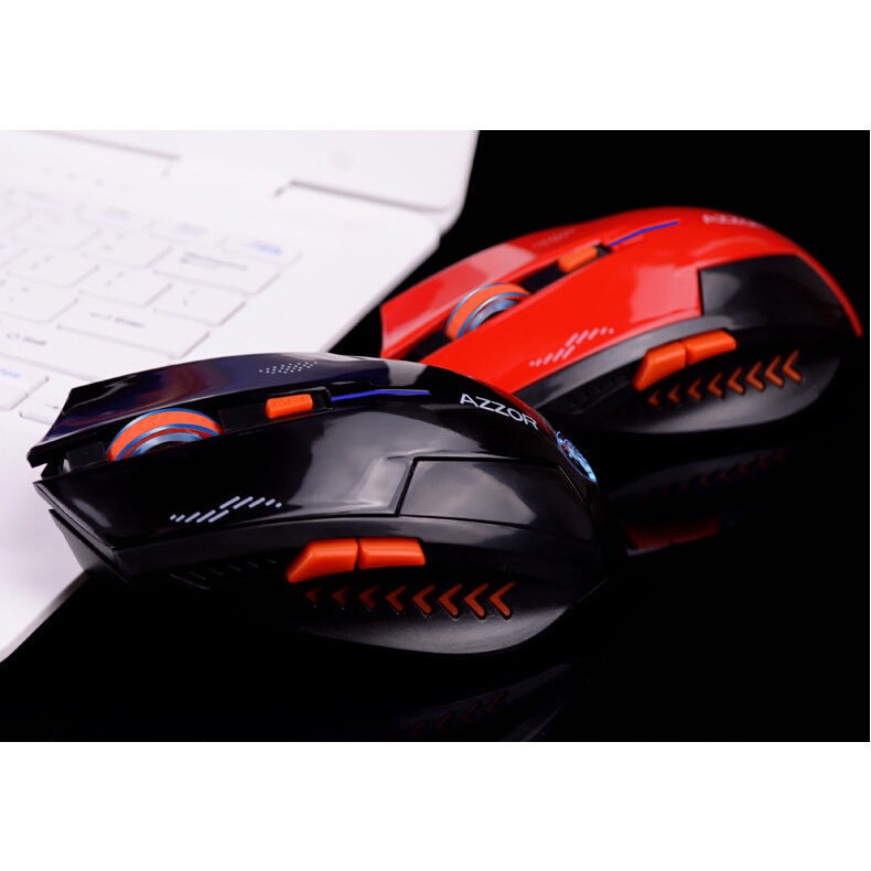 IDN TECH - Azzor Mouse Gaming Wireless Rechargeable USB 2400 DPI 2.4G