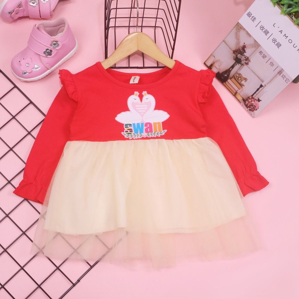 BARU! LIA016 - Dress Korea Bayi 0-3 tahun Perempuan Fashion Terlaris Baju Pesta Pergi Jalan