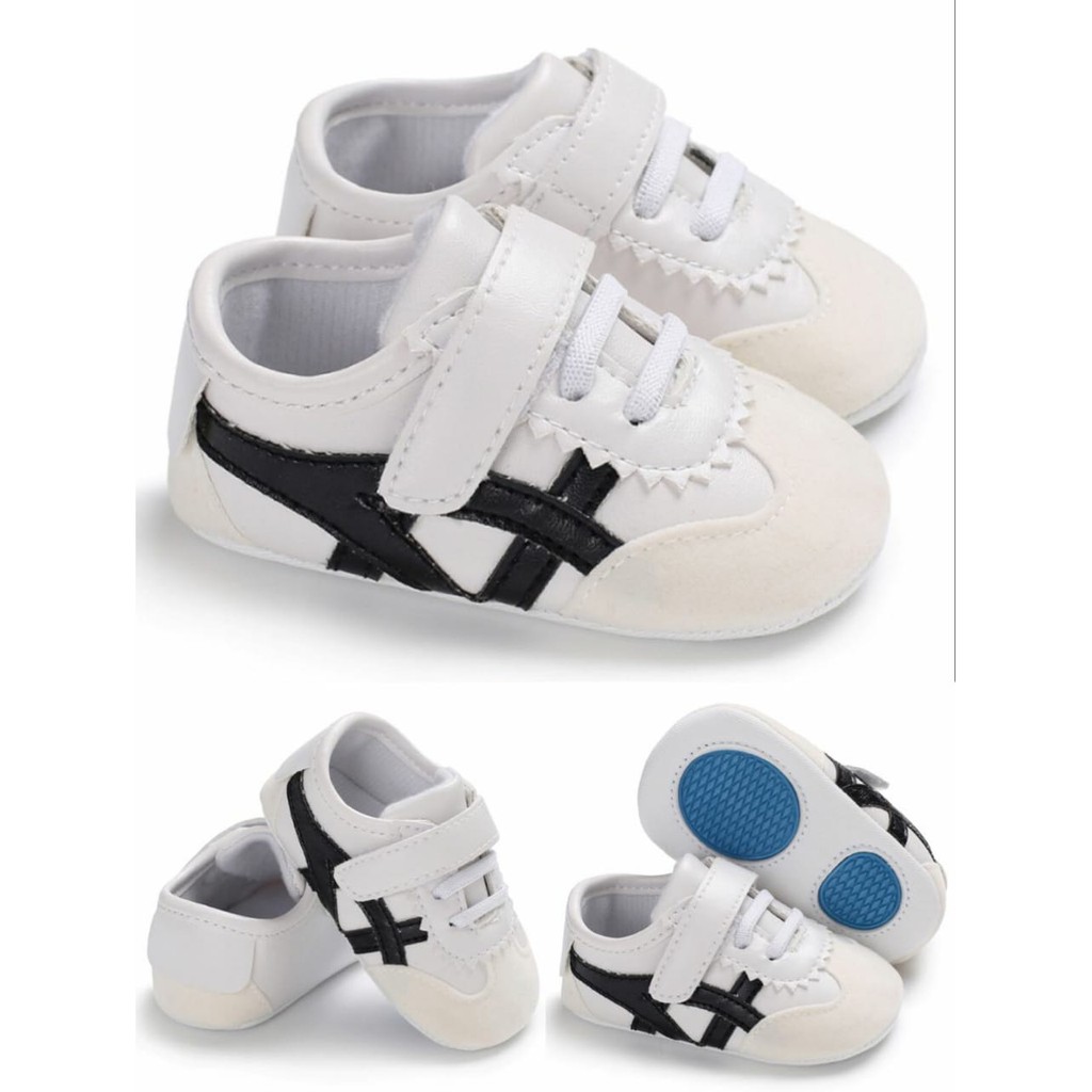 Sepatu Bayi Laki Laki Prewalker Bayi Onit White Blue