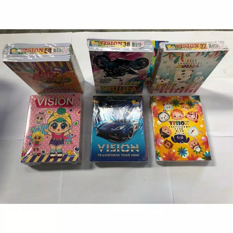 

(10pcs) BUKU TULIS VISION ISI 58