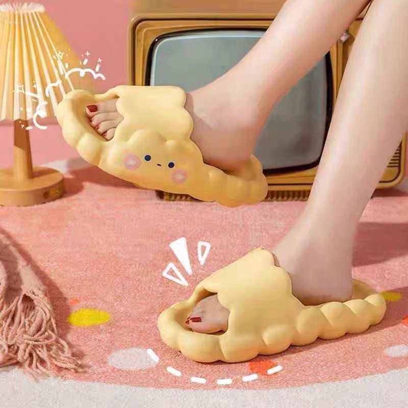 SANDAL SELOP WANITA CUTE CLOUD / SANDAL JELLY IMPORT ANTI SLIP / SANDAL RUMAH TEBAL NYAMAN EMPUK ELASTIS