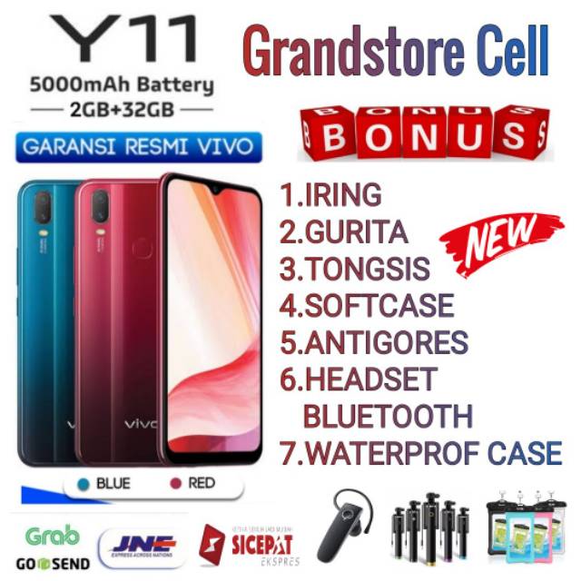 VIVO Y11 RAM 2/32 GB GARANSI RESMI VIVO INDONESIA