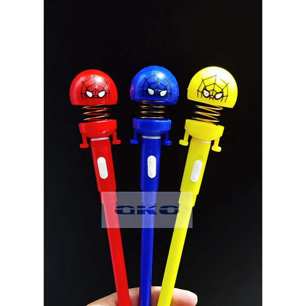 

Pen Gel Bentuk Spring / Per Lampu Spiderman A9032 1Pcs