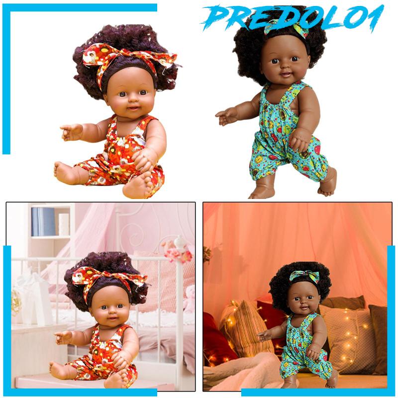 [PREDOLO1] Realistic Baby Doll with Speak Function DIY Curly Vinyl Baby Doll for Girl