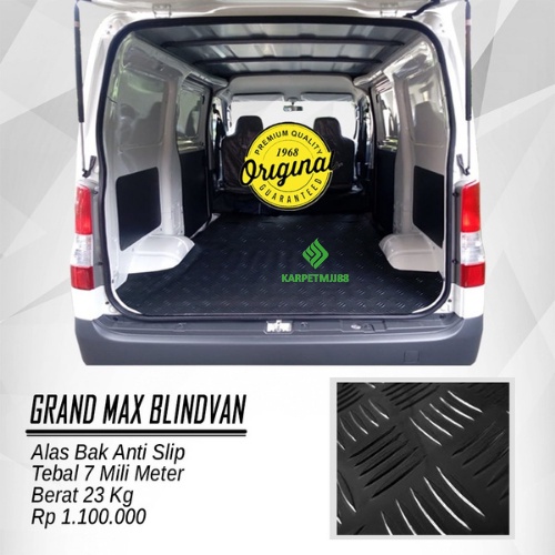 Karpet Karet Bordes Alas Mobil Daihatsu Grand Max Blind Van tbl. 7 mm