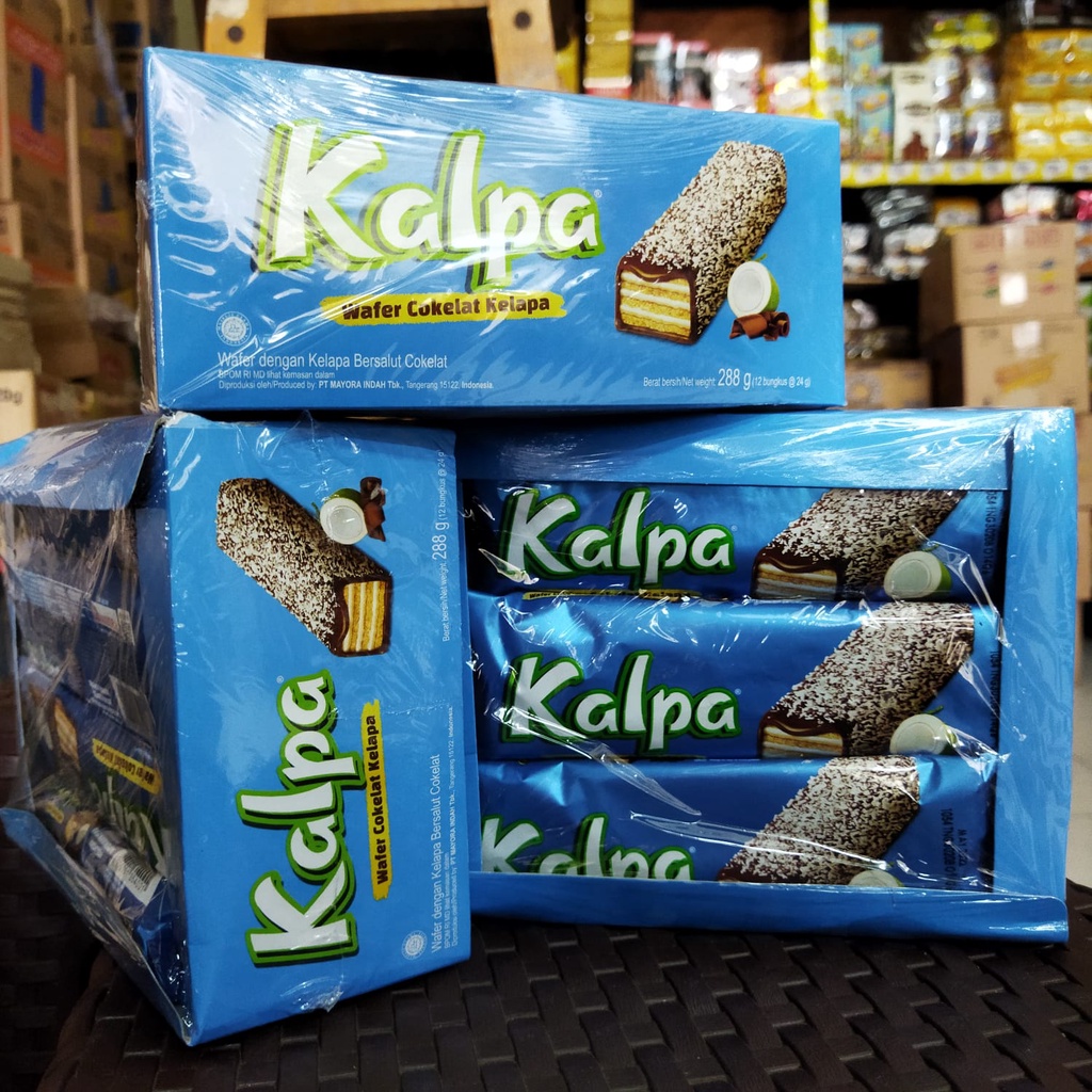 

Wafer Cokelat Kelapa Kalpa 22 Gram isi 12 Bungkus ( Harga 1 Pack )