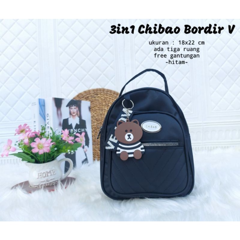 tas ransel 3in1/ tas ranswl chibao