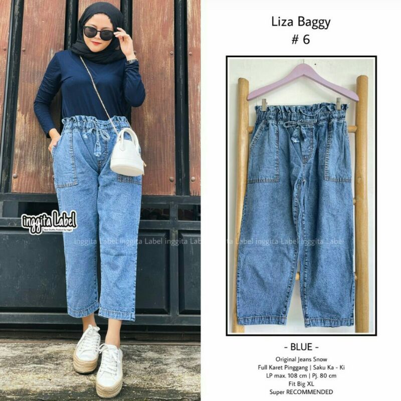 CELANA,JILBAB Bagy original jeans by inggit