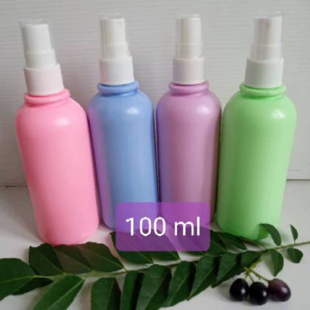 Botol spray 100 ml warna  warni putih  dan bening  harga 