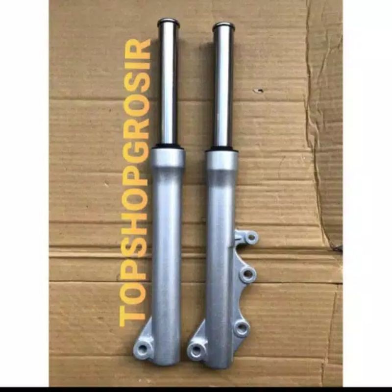 As Shock Shok Depan Plus Tabung 1 Set Jupiter Z/F1zr/F1 ZR/Vega R Lama Silver A Class