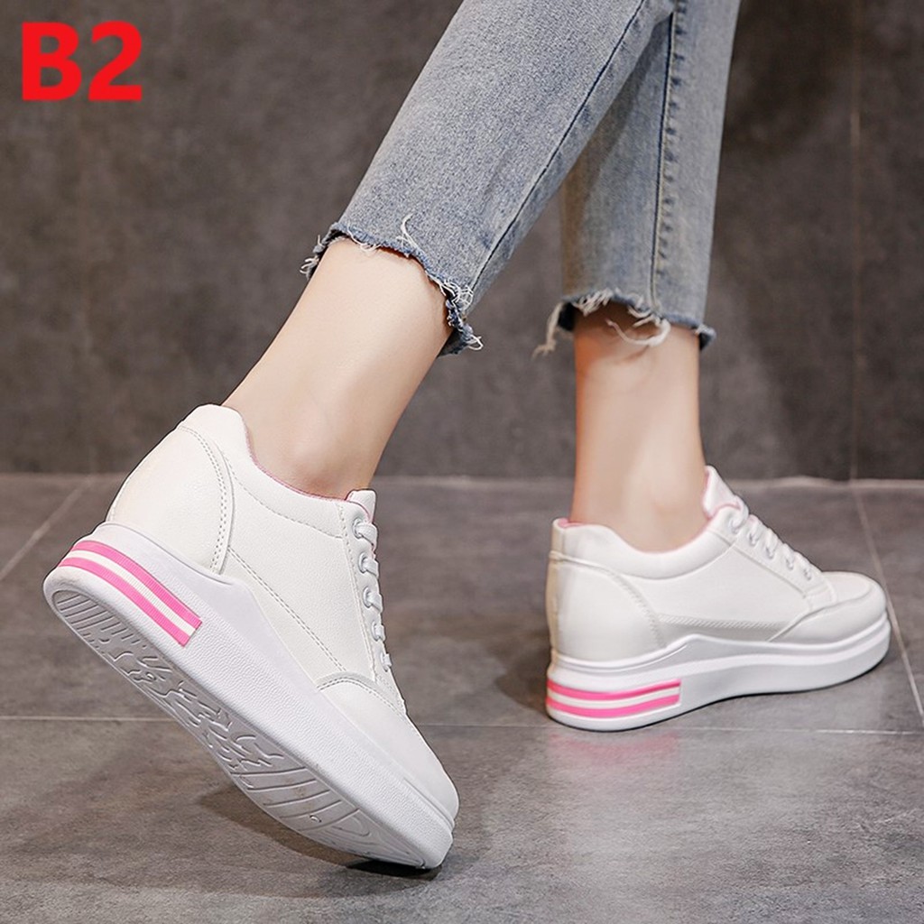 Sepatu Sneakers Wanita Sepatu Import Perempuan Fashion Korea Sepatu Modis Keren Warna Santai SP-055