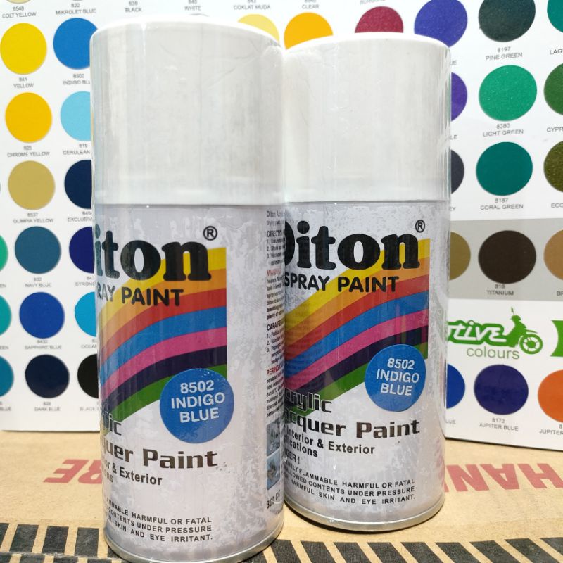 Pilok Pilox Cat Diton Indigo Blue 8502 Biru Indigo 300cc Pilok Diton Pilox Diton Cat Diton 300cc