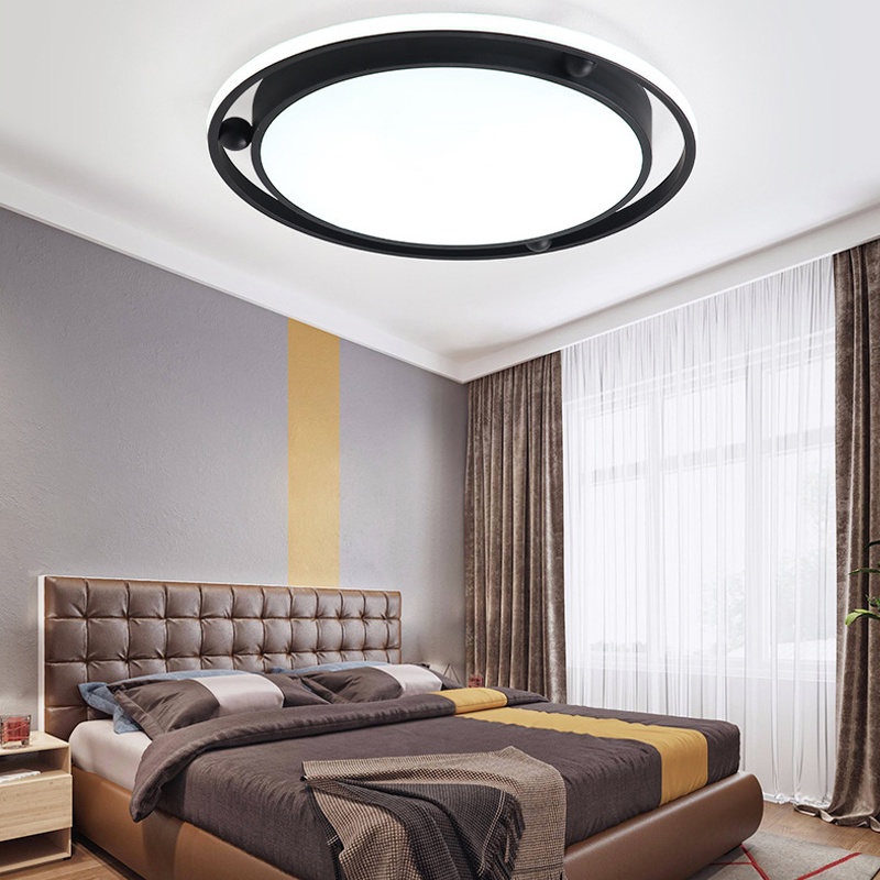 Golden LED Lampu Plafon LED 3 Warna Bentuk Persegi Gaya Nordic Minimalis Untuk Dekorasi Ruang Tamu / Kamar Tidur