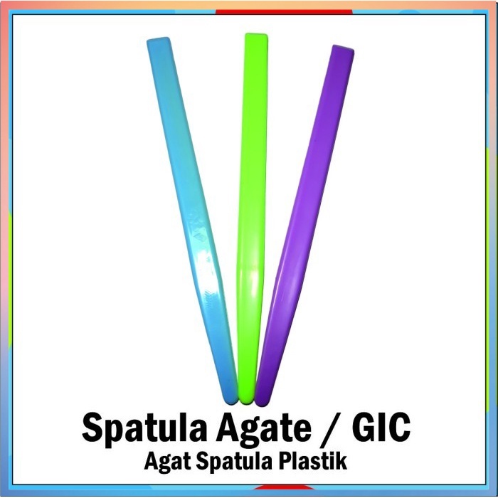 Agate Spatula Agate / Spatle GIC Spatel Plastik Aduk GC
