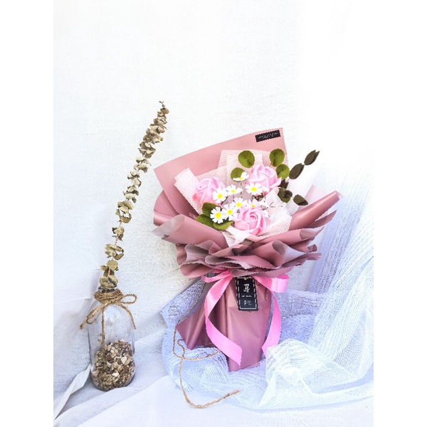 Buket bunga flanel / buket wisuda / buket flanel / hadiah wisuda / buket tasik / buket wisuda / buke