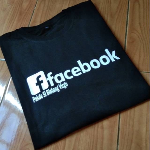 Kaos facebook custom nama FB