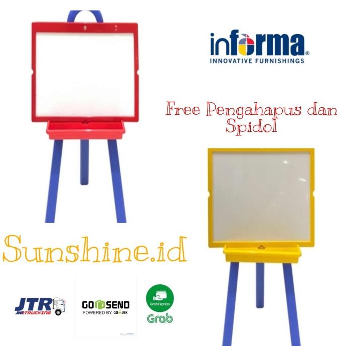 

INFORMA PAPAN TULIS ANAK PAPAN TULIS BELAJAR STANDING BOARD - biru merah