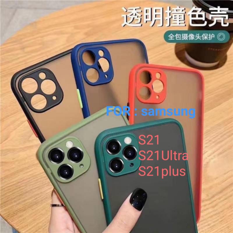 Case Samsung S21 S21Plus S21Ultra Ultra Plus Lens Full Matte Hardcase Elegan Casing Cover Aerocase