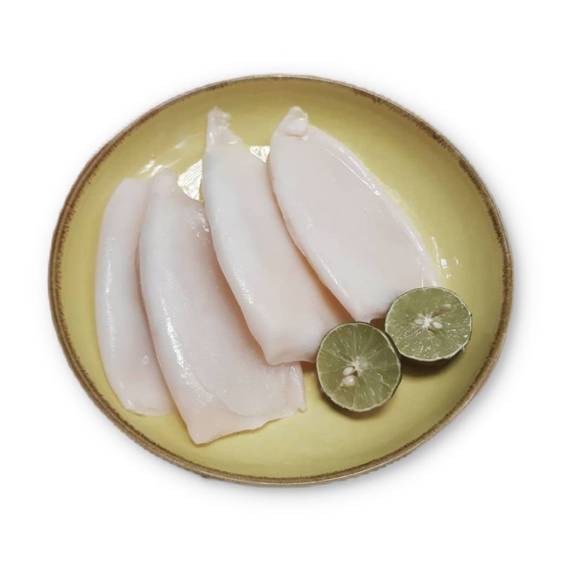 

Cumi Kupas Bersih / Cumi Tube 1kg / Cumi kupas / Cumi kupas fillet